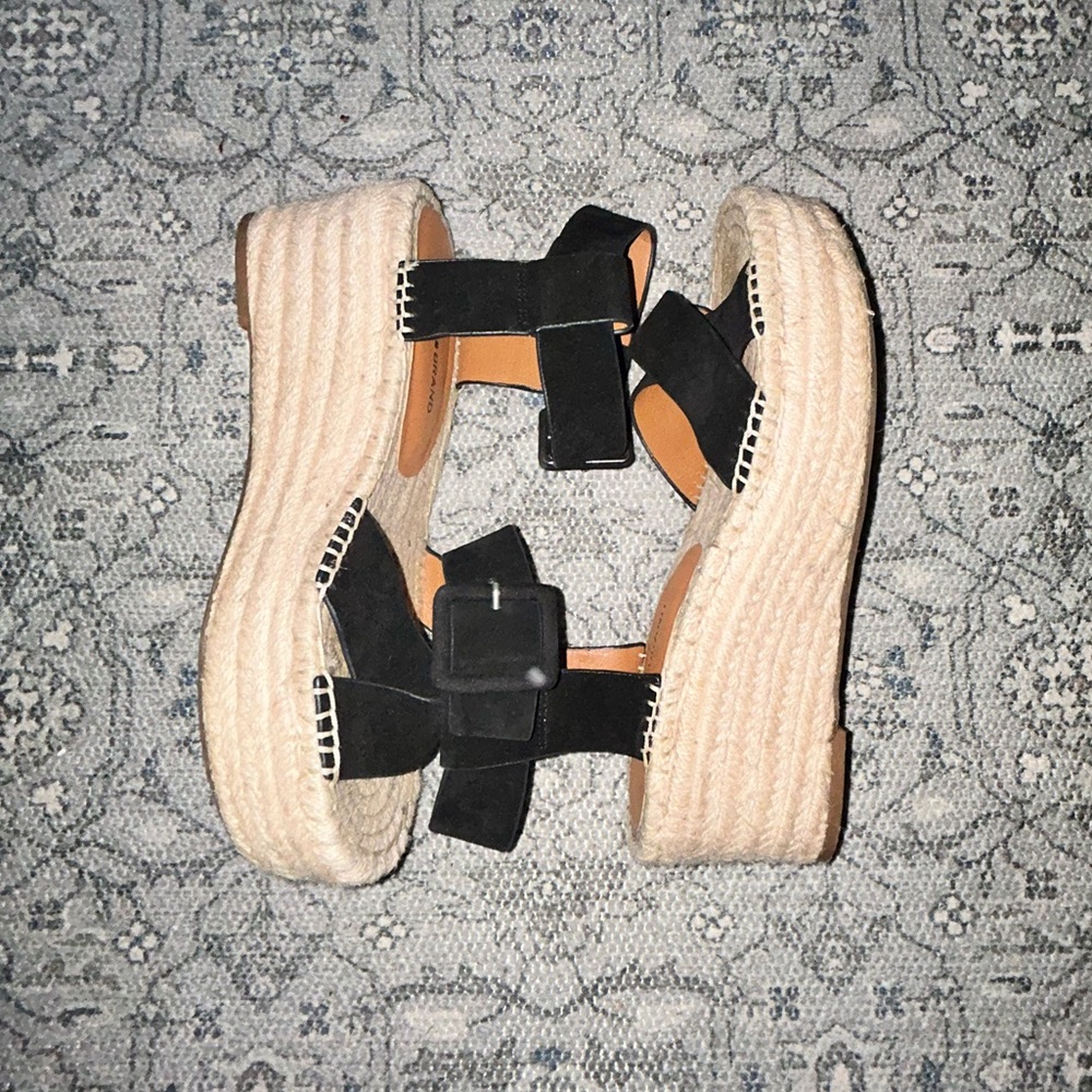 EUC Lucky Brand Platform Espadrille Sandals